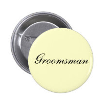 Groomsman Ivory Button
