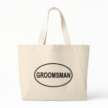 Groomsman Wedding Oval Tote Bag