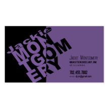 Groove Custom Business Card (Purple/Black)
