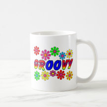 Groovy 70's Retro Flower Power Gifts Mug