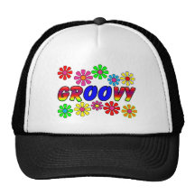 Groovy 70's Retro Flower Power Gifts Trucker Hats