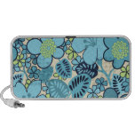 Groovy Blue Floral New OrigAudio Portable Speaker