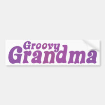 Groovy Grandma Bumper Sticker