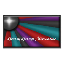 Groovy Grunge Alternative Business Cards