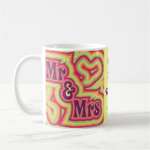 Groovy Mr & Mrs Mug