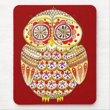 Groovy Owl Mousepad