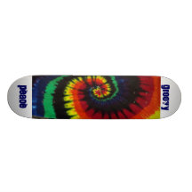 GROOVY PEACE CUSTOM SKATE BOARD