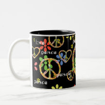 Groovy Peace & Love Mug