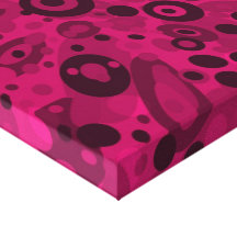 Groovy Pink Stretched Canvas Prints