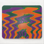 groovy purple orange mousepads