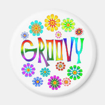 GROOVY REFRIGERATOR MAGNETS