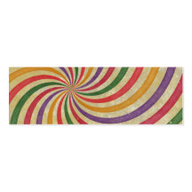 Groovy Spiral Sunbeam Ray Swirl Design Grungy Business Card