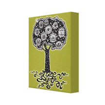 Groovy Tree of Life Art on Canvas - Ready to Hang! Canvas Prints
