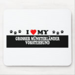 GROSSER MÜNSTERLÄDER VORSTEHHUND_ MOUSEMATS