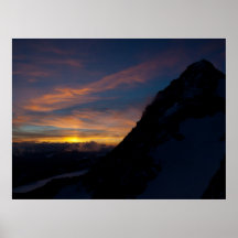 Großglockner bei Sonnenuntergang Plakat