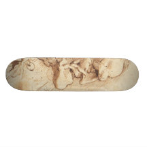 Grotesque profile skate deck