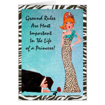 Ground Rules of a Princess Greeting Cards