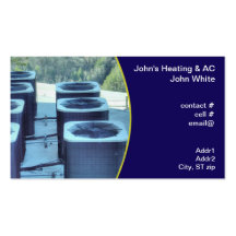 group of outside heat pumps business cards