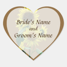 Group of Sunflowers Save the Date Sticker