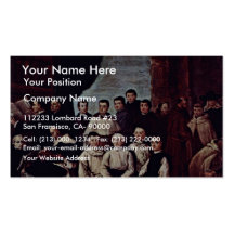 Group Photo Of Venetian Monks, Canons And Members Business Card Templates