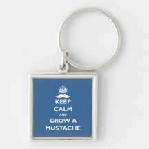 Grow a Moustache Keychain