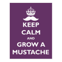 Grow a Moustache Postcards