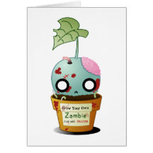 Grow Zombie Greeting Card