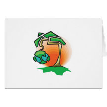 Growing Earth Design Greeting Cards