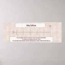 Growth Chart For Moms To Be w/ Motivational Quote posters