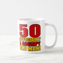 Grumpy 50th Birthday Humour Mugs