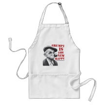 Grumpy is the new happy aprons