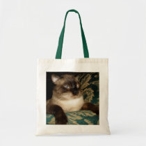 Grumpy Siamese Cat Bag bags