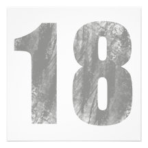 Grunge 18th Birthday Gifts Invites