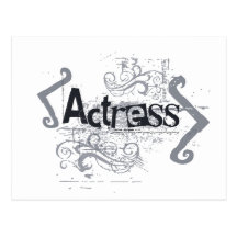 Grunge Actress Post Card