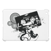 Grunge Audio Tape & Skull iPad Mini Case