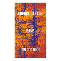 Grunge Band Business Card