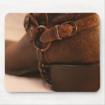 Grunge Buckle Boot Mousepad