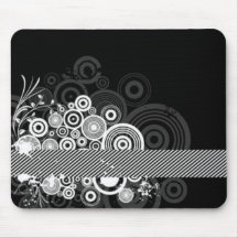Grunge Circles Mousemat