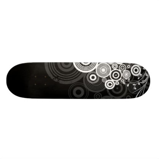 Grunge circles skate deck