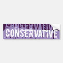 Grunge Conservative Bumper Sticker