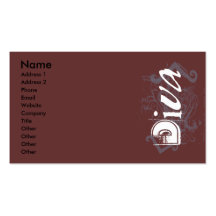 Grunge Diva Business Cards