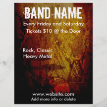 Grunge Drummer Flyer