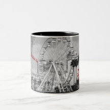 Grunge Ferris Wheel Coffee Mug