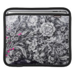 Grunge Flowers iPad sleeve