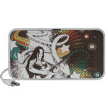 grunge guitarist music vector art iPhone speakers