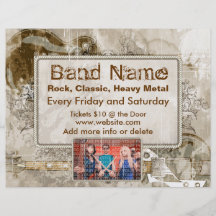 Grunge Guitars Concert Flyer
