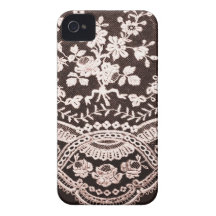 Grunge Lace Fabric iPhone 4 Covers