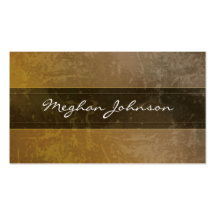Grunge Marble Sepia Trendy Business Card