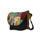 Grunge Mixed Black Rickshaw Messenger Bag