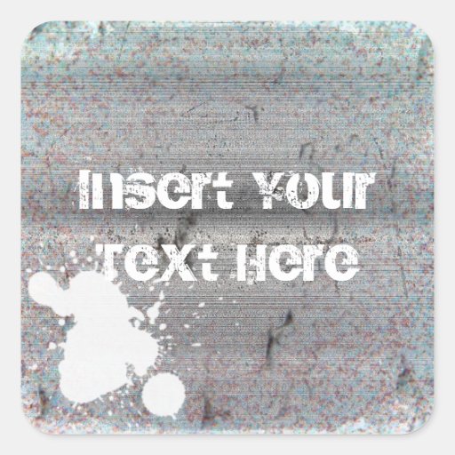 Grunge Mixed Crackle Texture Address Label Sticker